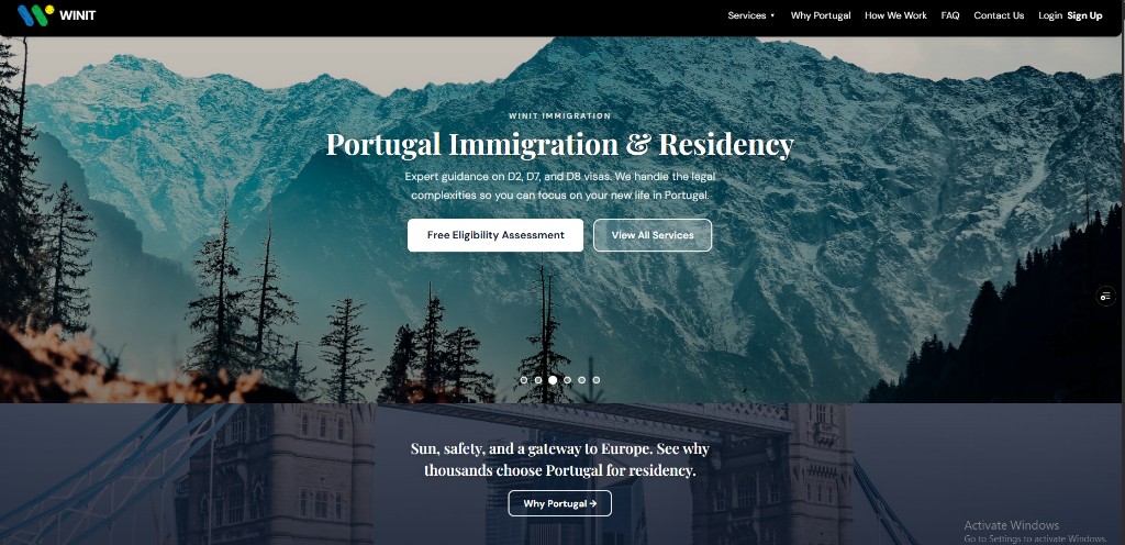 Portugal Immigration — site preview